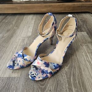 Kelly & Katie Blue and Pink Strappy Heels Size 7